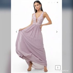 🆕 embroidered chiffon gown